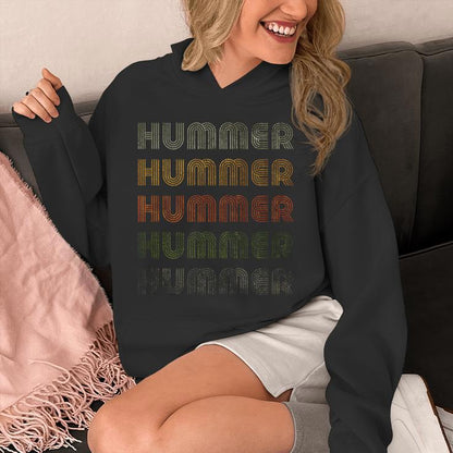 Love Heart Hummer Grunge Vintage Style Black Hummer Unisex Hoodie