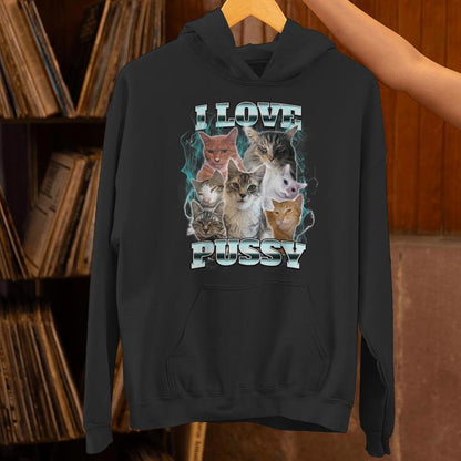 I Love Pussy Cat Unisex Hoodie