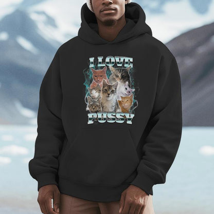 I Love Pussy Cat Unisex Hoodie