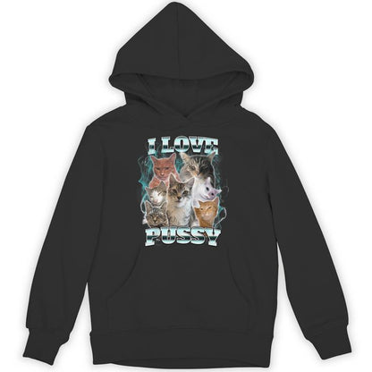 I Love Pussy Cat Unisex Hoodie