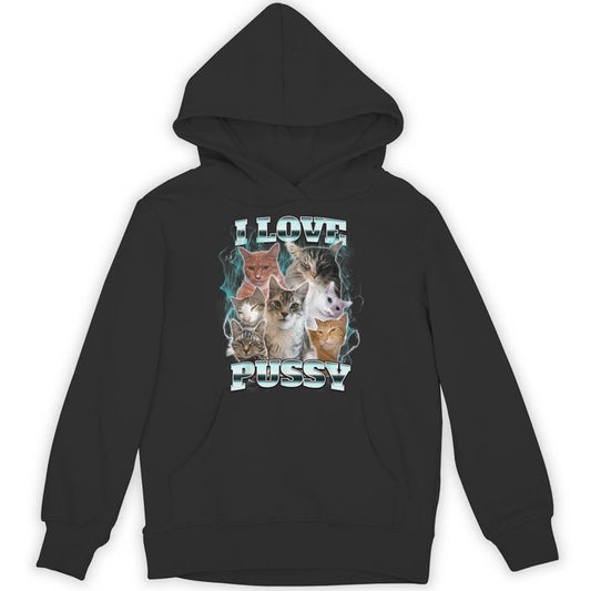 I Love Pussy Cat Unisex Hoodie
