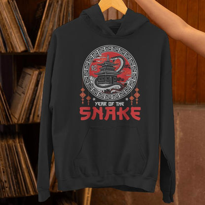 Lunar New Year Of The Snake 2025 Happy Chinese New Year Unisex Hoodie