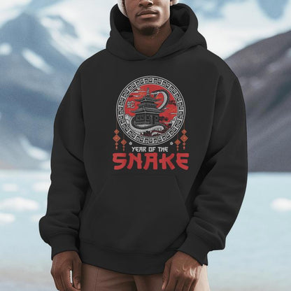 Lunar New Year Of The Snake 2025 Happy Chinese New Year Unisex Hoodie