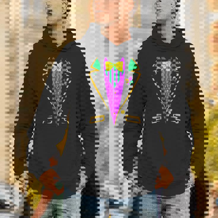 Mardi-Gras- Tuxedo Vest Outfit Unisex Hoodie