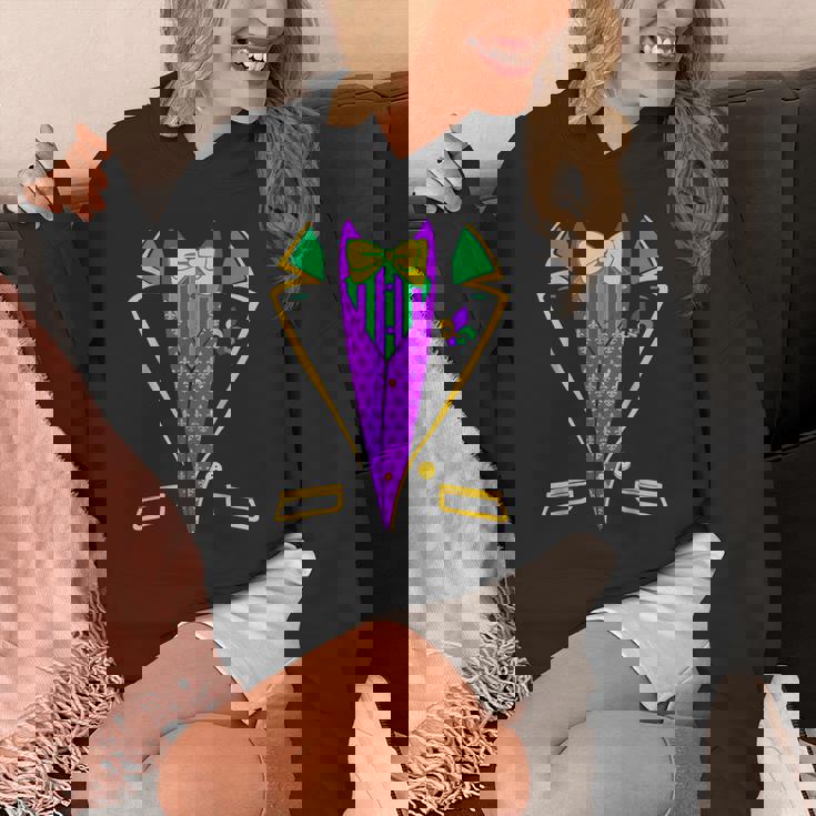 Mardi-Gras- Tuxedo Vest Outfit Unisex Hoodie