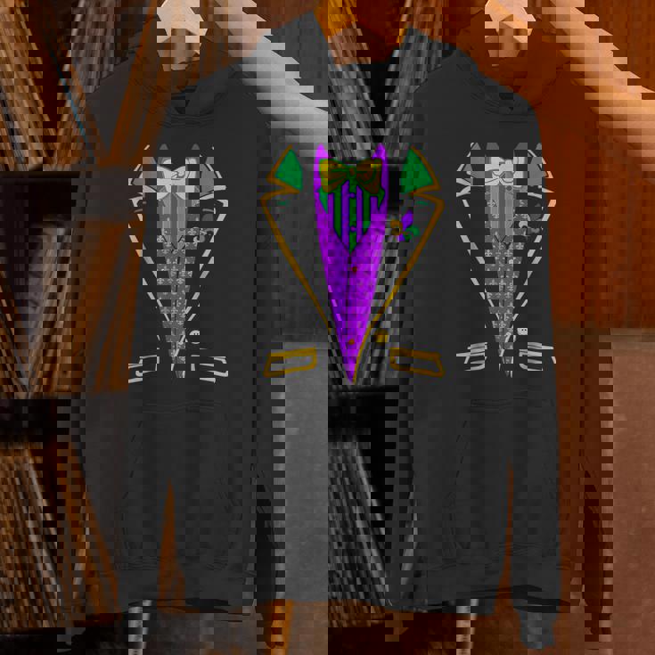 Mardi-Gras- Tuxedo Vest Outfit Unisex Hoodie