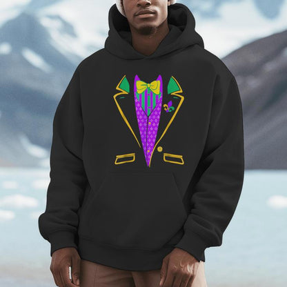 Mardi-Gras- Tuxedo Vest Outfit Unisex Hoodie