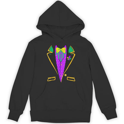 Mardi-Gras- Tuxedo Vest Outfit Unisex Hoodie