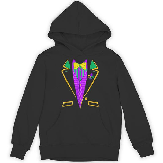 Mardi-Gras- Tuxedo Vest Outfit Unisex Hoodie