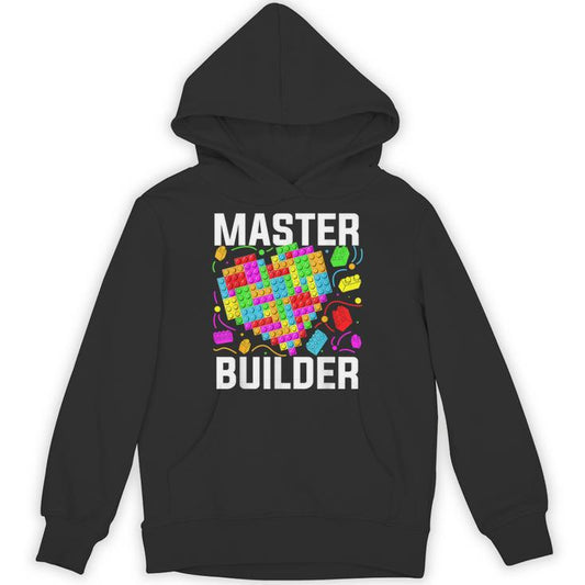 Master Builder Heart Block Brick Building Valentines Day Boy Unisex Hoodie