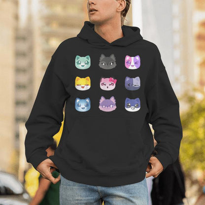 Meemeow Cats Plush Squishy Unisex Hoodie