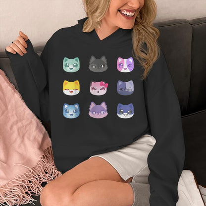 Meemeow Cats Plush Squishy Unisex Hoodie