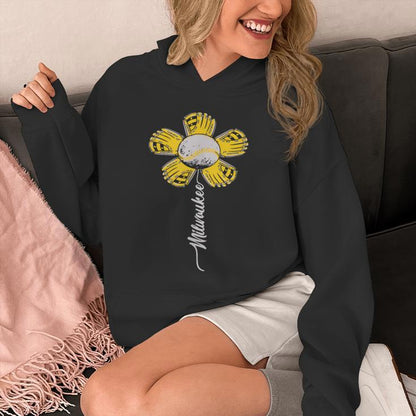 Milwaukee Baseball Flower Baseball Enthusiasts 2024 Unisex Hoodie