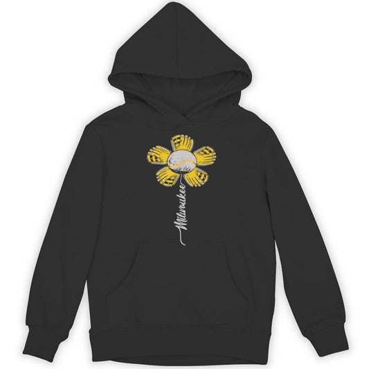 Milwaukee Baseball Flower Baseball Enthusiasts 2024 Unisex Hoodie