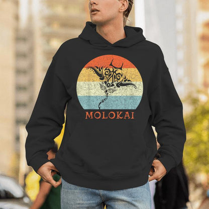 Molokai Vintage Stingray Retro Throwback Vacation Unisex Hoodie