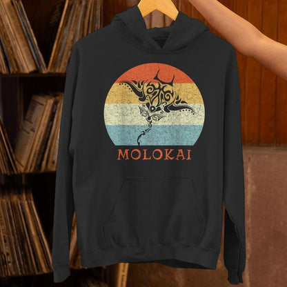 Molokai Vintage Stingray Retro Throwback Vacation Unisex Hoodie