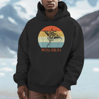 Molokai Vintage Stingray Retro Throwback Vacation Unisex Hoodie