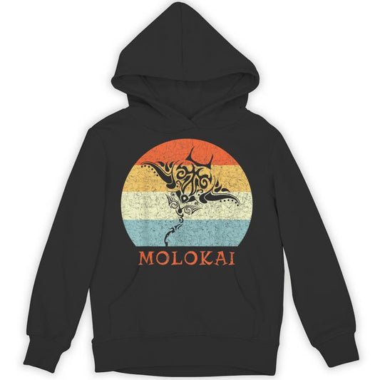 Molokai Vintage Stingray Retro Throwback Vacation Unisex Hoodie