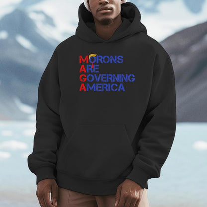 Morons Are Governing America Trump 2024 Unisex Hoodie