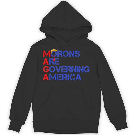Morons Are Governing America Trump 2024 Unisex Hoodie