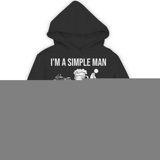Motorcycle Motorbike Biker Motorbiker Im A Simple Man Unisex Hoodie