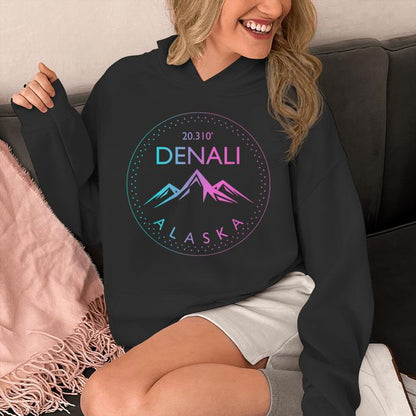 Mount Denali Alaska Mountaineer Climbing National Park Unisex Hoodie