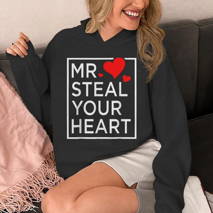 Mr Steal Your Heart Valentines Day For Toddler Boys Son Unisex Hoodie