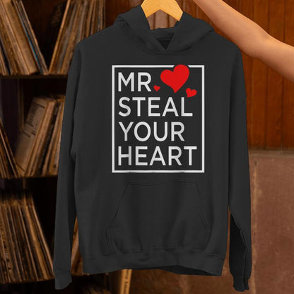 Mr Steal Your Heart Valentines Day For Toddler Boys Son Unisex Hoodie
