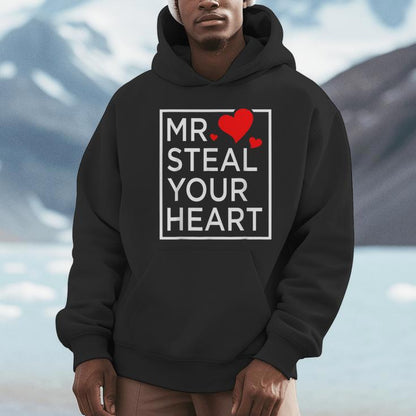 Mr Steal Your Heart Valentines Day For Toddler Boys Son Unisex Hoodie