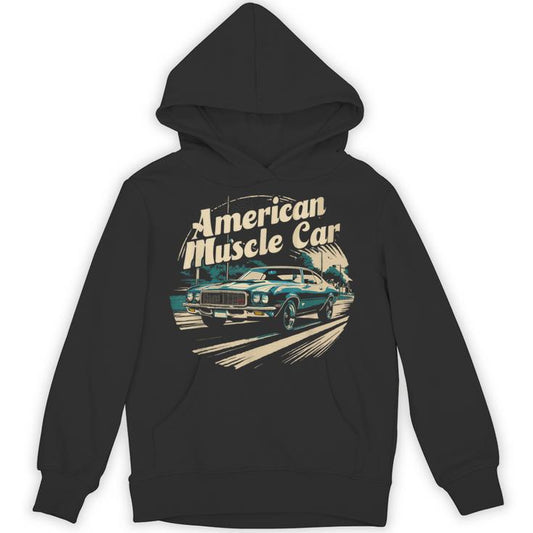 Muscle Car American Vintage Classic Car Graphic Unisex Hoodie