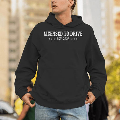 New Driver 2025 N Boys Male Driver License N Driver Unisex Hoodie