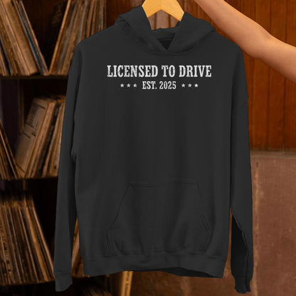 New Driver 2025 N Boys Male Driver License N Driver Unisex Hoodie