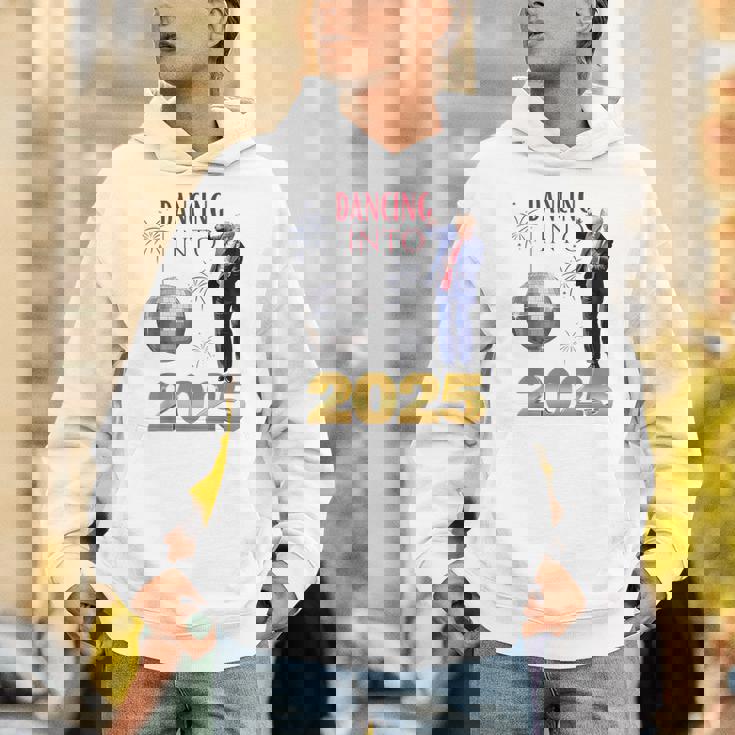 New Year Trump Dancing 2025 Maga Party Countdown Unisex Hoodie