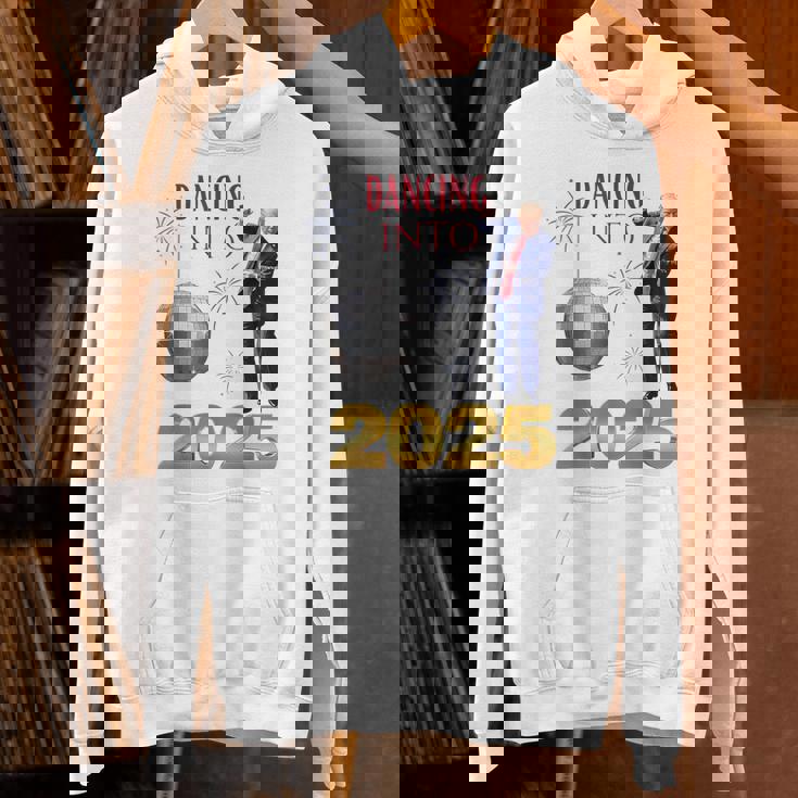 New Year Trump Dancing 2025 Maga Party Countdown Unisex Hoodie