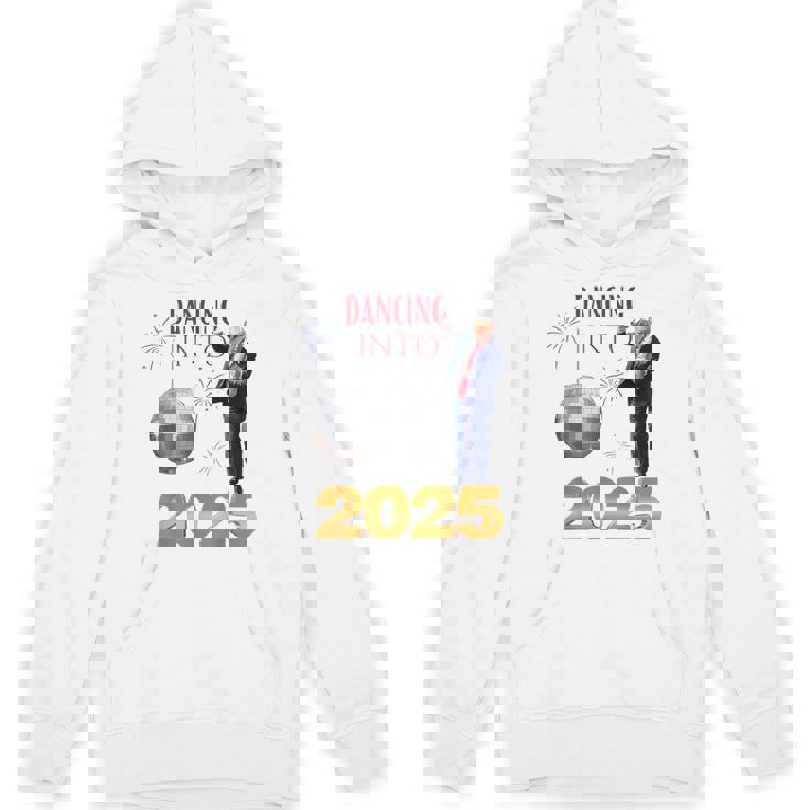 New Year Trump Dancing 2025 Maga Party Countdown Unisex Hoodie