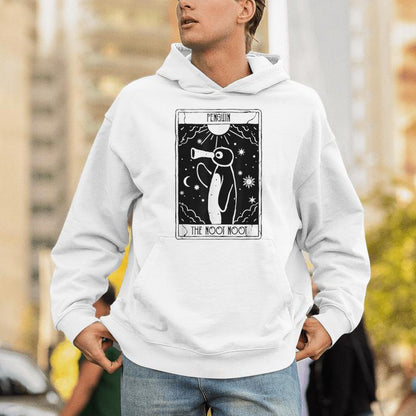 Noot Penguin Tarot Vintage Distressed Unisex Hoodie