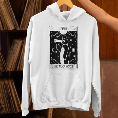 Noot Penguin Tarot Vintage Distressed Unisex Hoodie