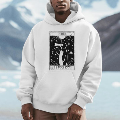 Noot Penguin Tarot Vintage Distressed Unisex Hoodie