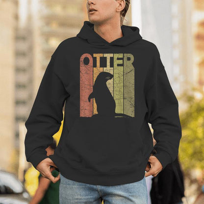 Otter Vintage Otter Lover Retro Sea Otter Unisex Hoodie