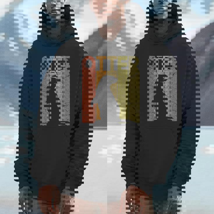 Otter Vintage Otter Lover Retro Sea Otter Unisex Hoodie