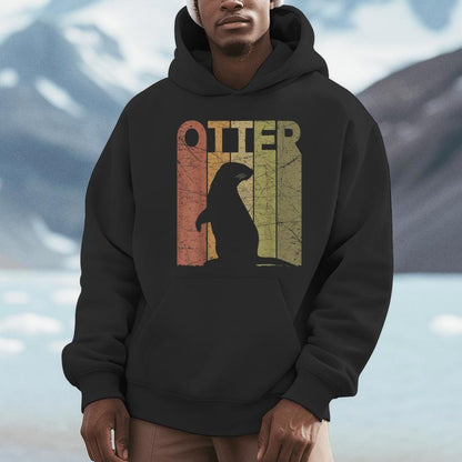 Otter Vintage Otter Lover Retro Sea Otter Unisex Hoodie