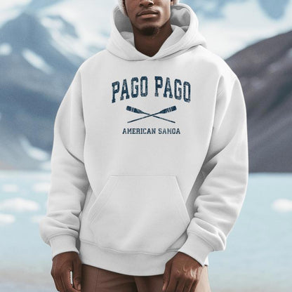 Pago Pago American Samoa Vintage Nautical Paddles Sports Oar Unisex Hoodie