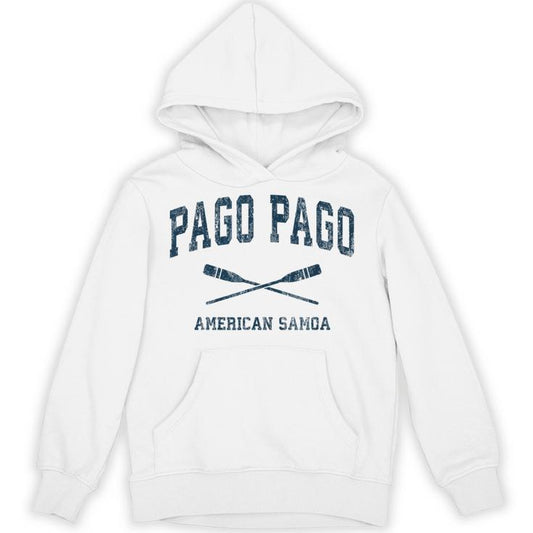 Pago Pago American Samoa Vintage Nautical Paddles Sports Oar Unisex Hoodie