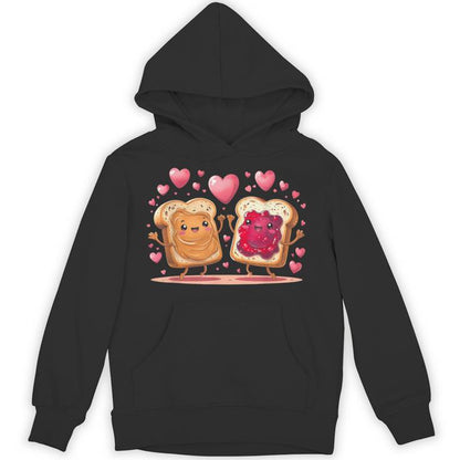 Peanut Butter Dancing With Jelly Kawaii Love Valentines Day Unisex Hoodie