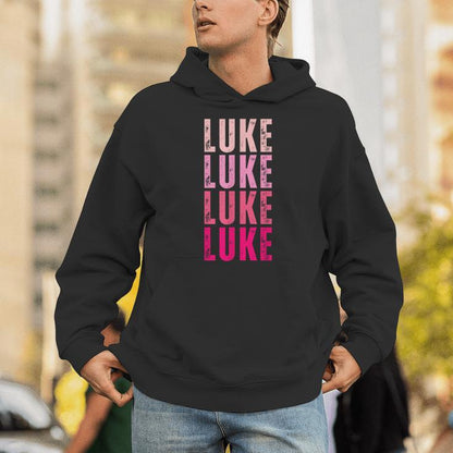 Personalized Name Luke I Love Luke Vintage Unisex Hoodie