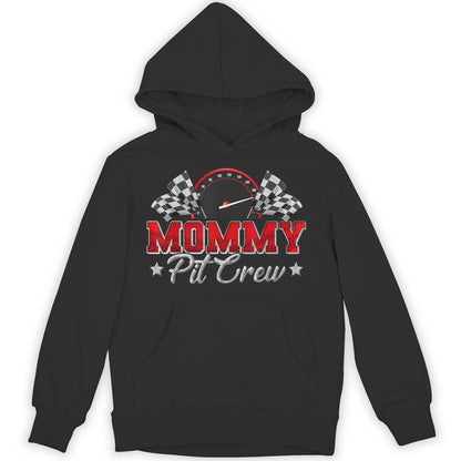 Pit Crew Race Car Racing Mommy Family Birthday Party Unisex Hoodie