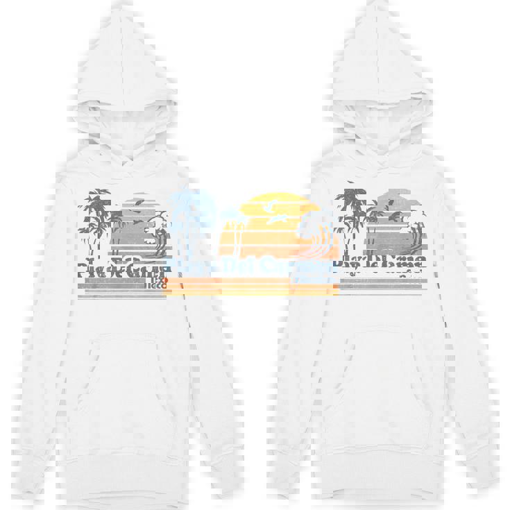 Playa Del Carmen Mexico Beach Summer Vacation Vintage Retro Unisex Hoodie