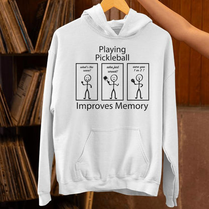 Playing Pickleball Improves Memory Pickleball Player Unisex Hoodie