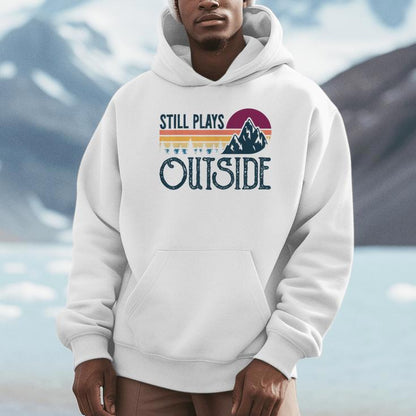Still Plays Outside Vintage Camping And Hiking Unisex Hoodie