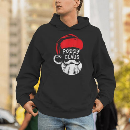 Poppy Claus Christmas Grandpa Unisex Hoodie